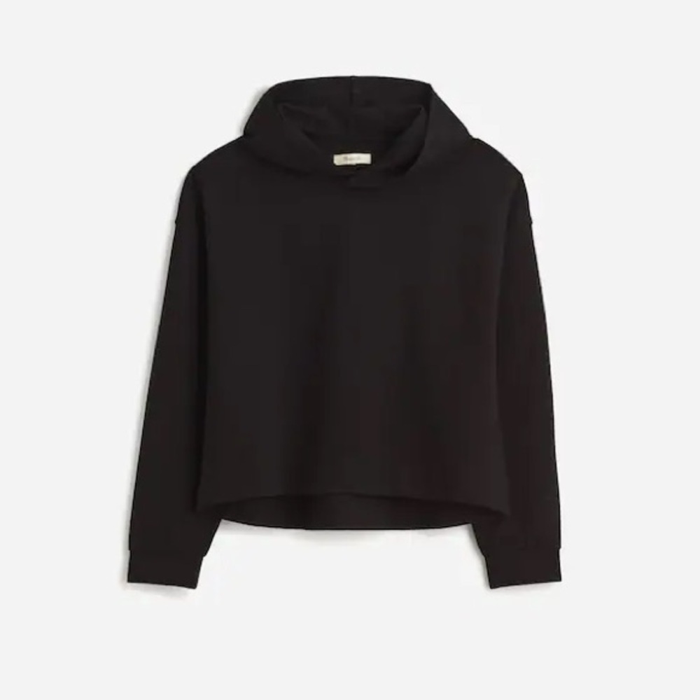 MADEWELL Black Ponte Hoodie Sweatshirt Top Size XXS - Picture 4 of 4